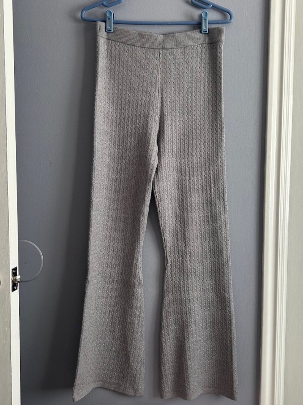Victoria's Secret Luxe Cable-Knit Flare Lounge Pants